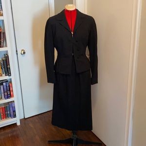 Vintage Black Two Piece Suit